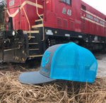 104023 Trucker Mesh Neon Blue